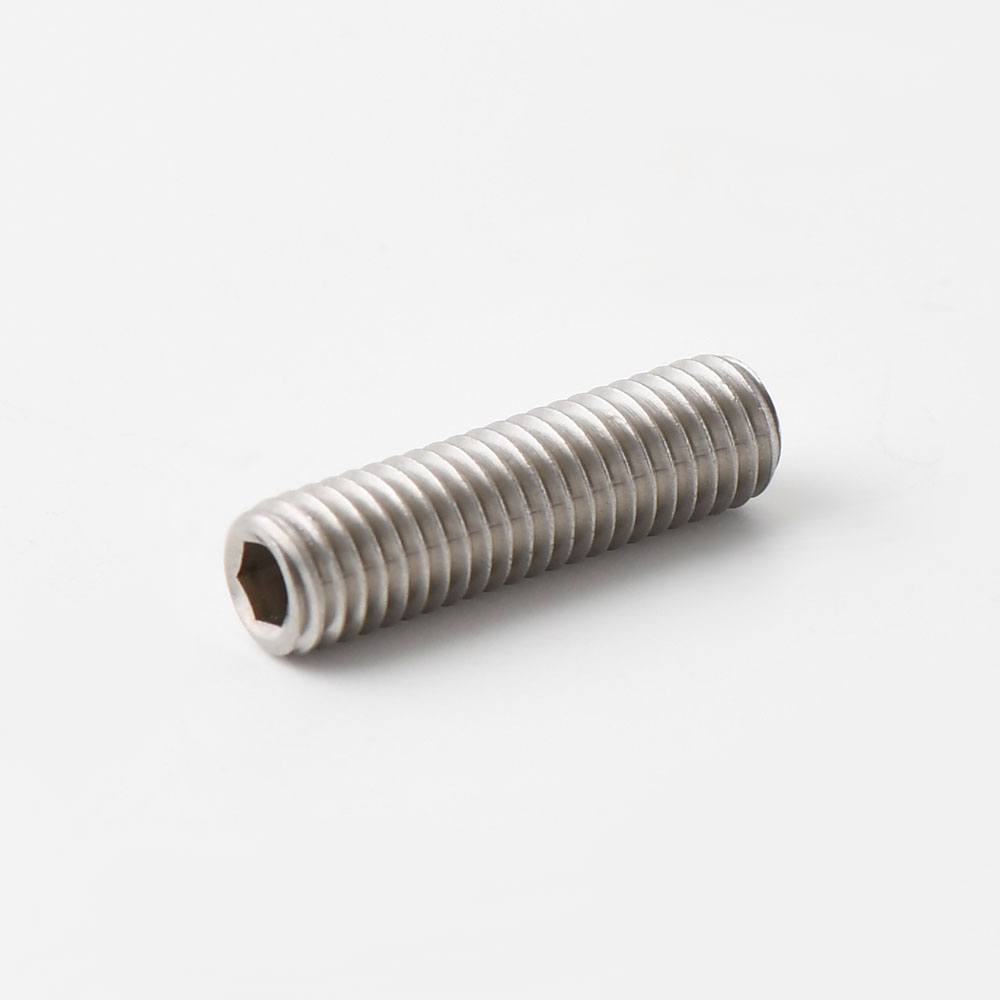 A4 stainless DIN 913 / ISO 4026 socket set (grub) screw, flat point M6 x 25